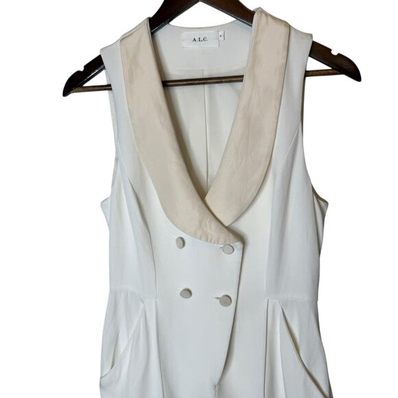 A.L.C. Everett Jumpsuit Eggshell, size 4 - Picture 2 of 9